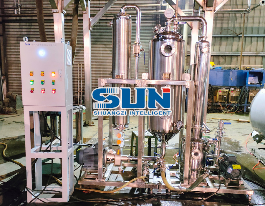 Producción de lotes pequeños y operaciones de laboratorio Evaporador de circulación forzada